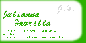 julianna havrilla business card